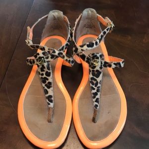 Sperry leopard sandals